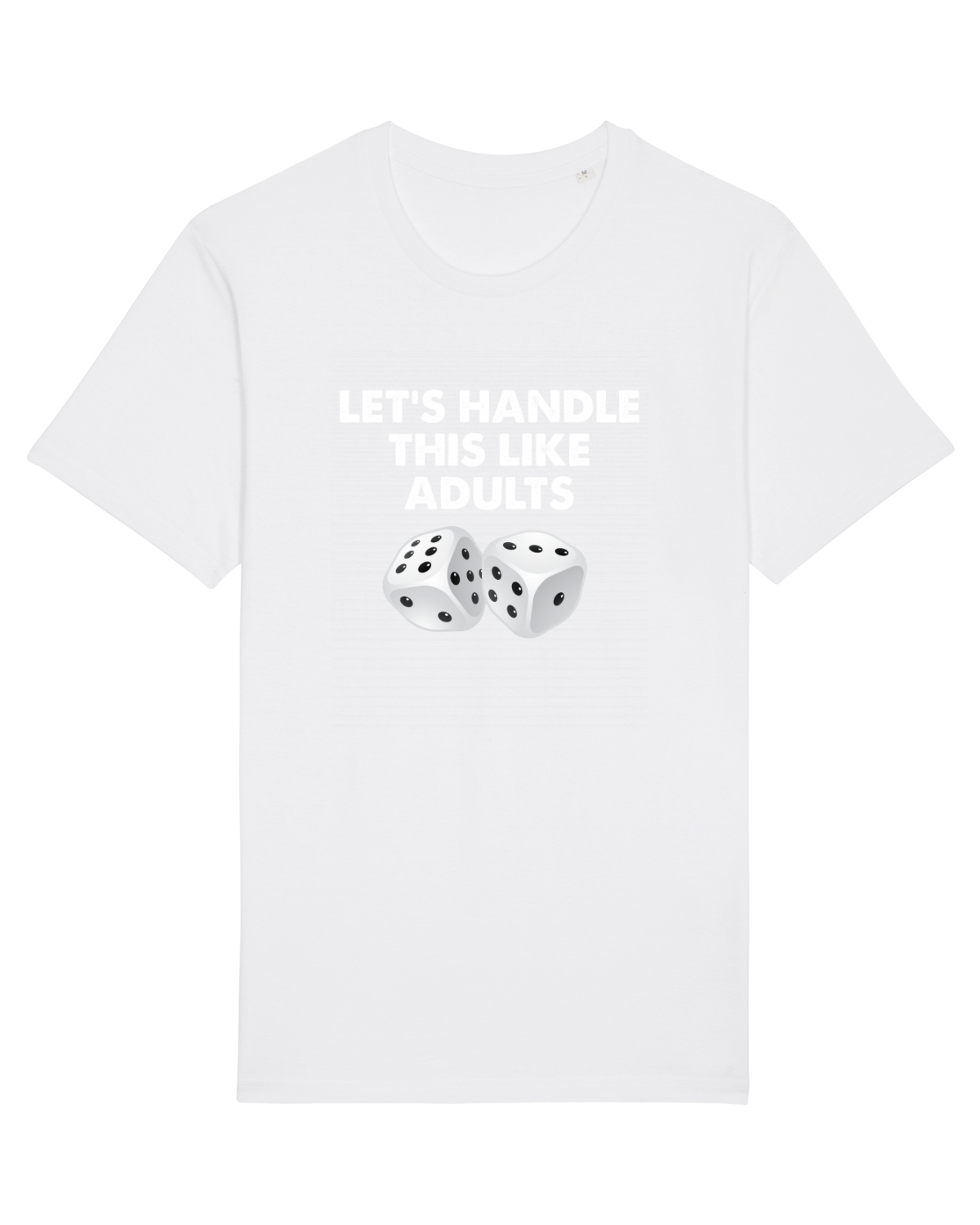Tricou mânecă scurtă Unisex Rocker White