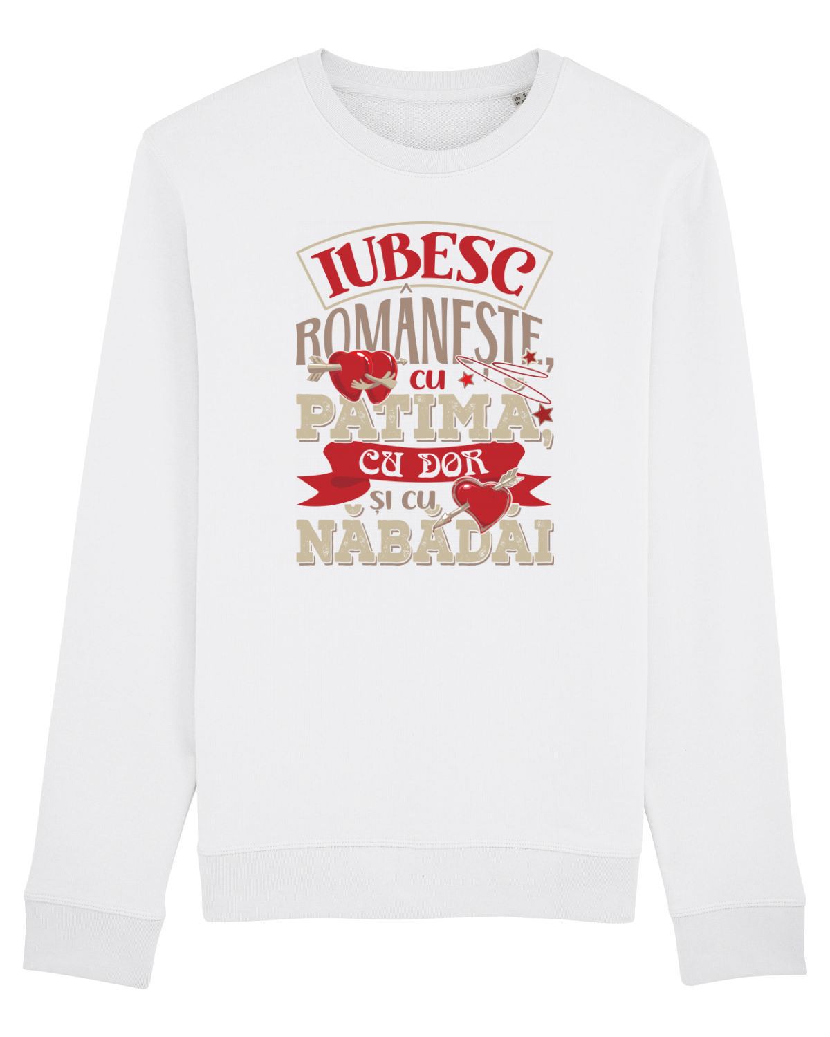 Bluză mânecă lungă Unisex Rise White
