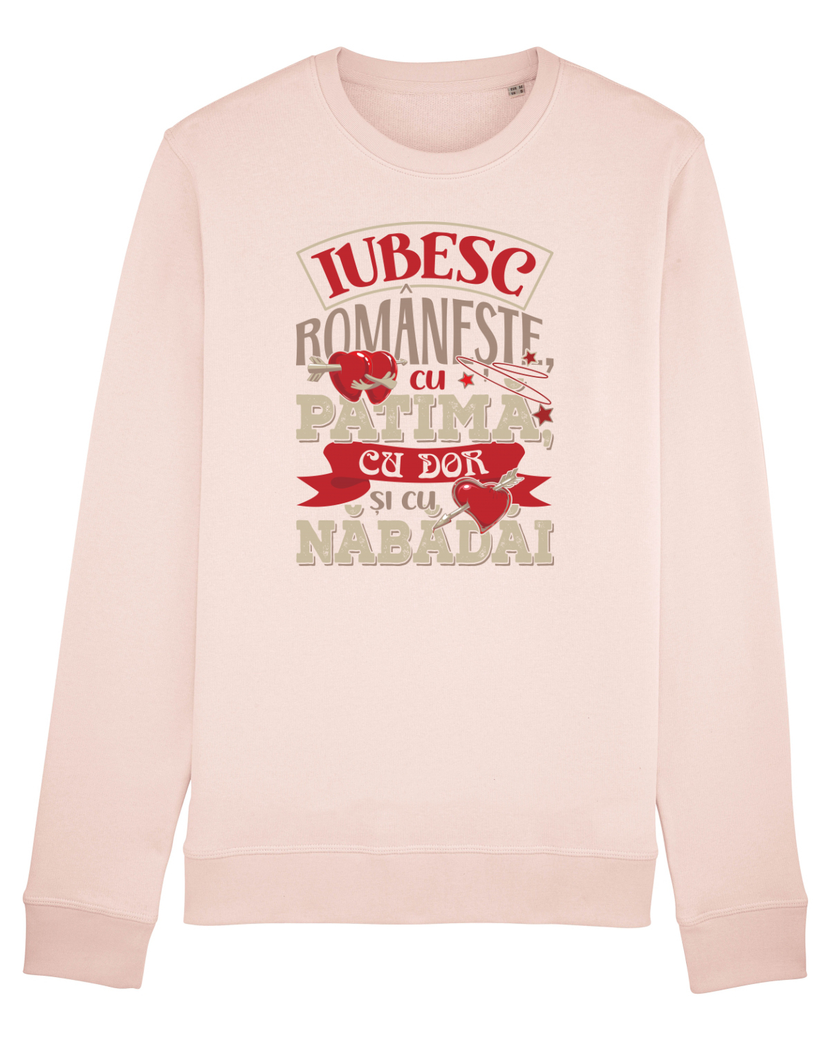 Bluză mânecă lungă Unisex Rise Candy Pink