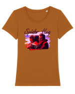 Spider Hug. Peters Hugging  Tricou mânecă scurtă guler larg fitted Damă Expresser