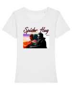 Spider Hug. Peters Hugging  Tricou mânecă scurtă guler larg fitted Damă Expresser