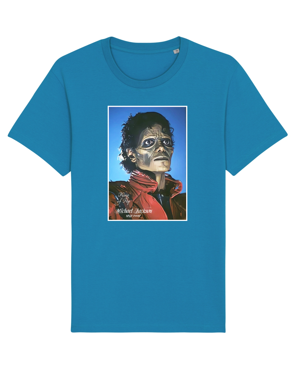 Tricou mânecă scurtă Unisex Rocker Azur