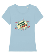 Pop Art  Tricou mânecă scurtă guler larg fitted Damă Expresser