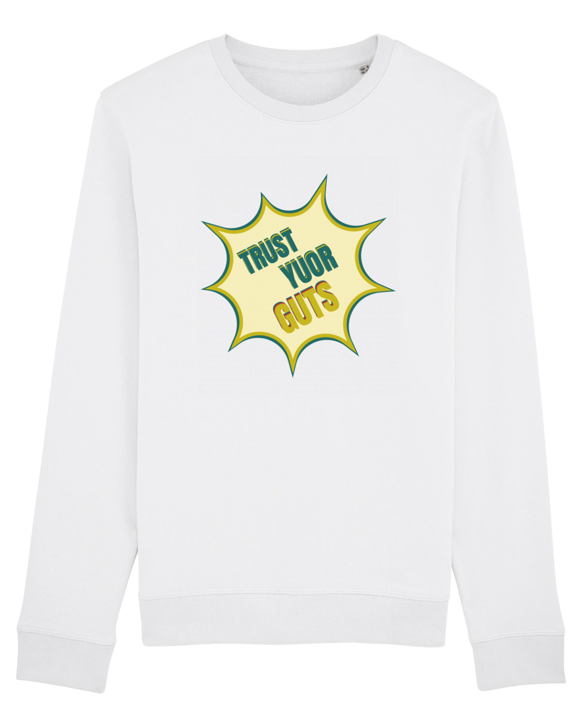 Bluză mânecă lungă Unisex Rise White