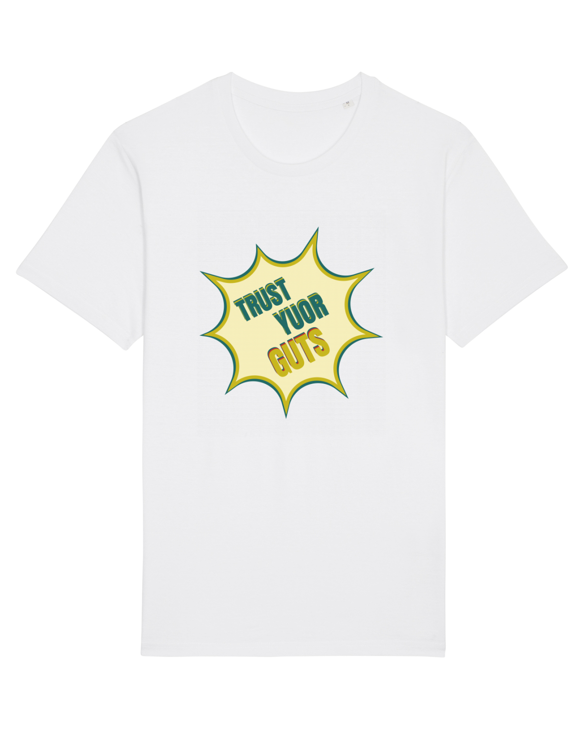 Tricou mânecă scurtă Unisex Rocker White