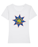 Pop Art  Tricou mânecă scurtă guler larg fitted Damă Expresser