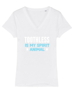 TOOTHLESS Tricou mânecă scurtă guler V Damă Evoker