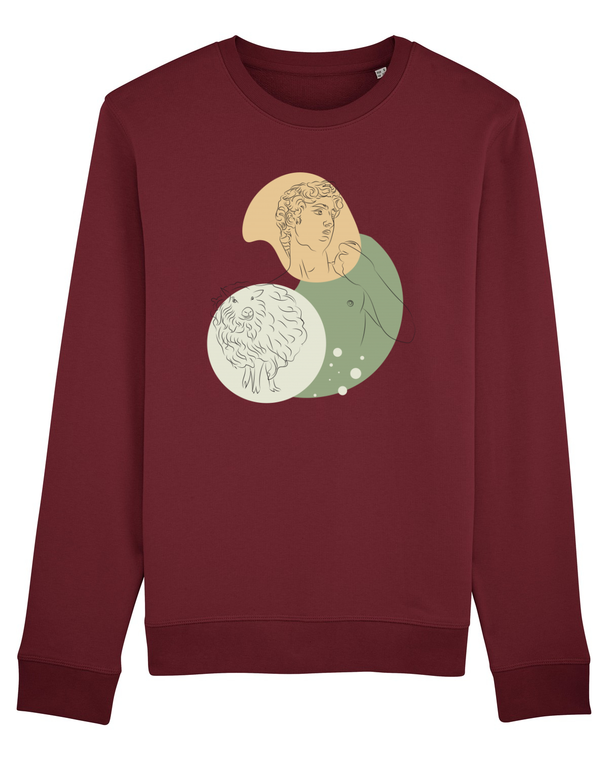 Bluză mânecă lungă Unisex Rise Burgundy