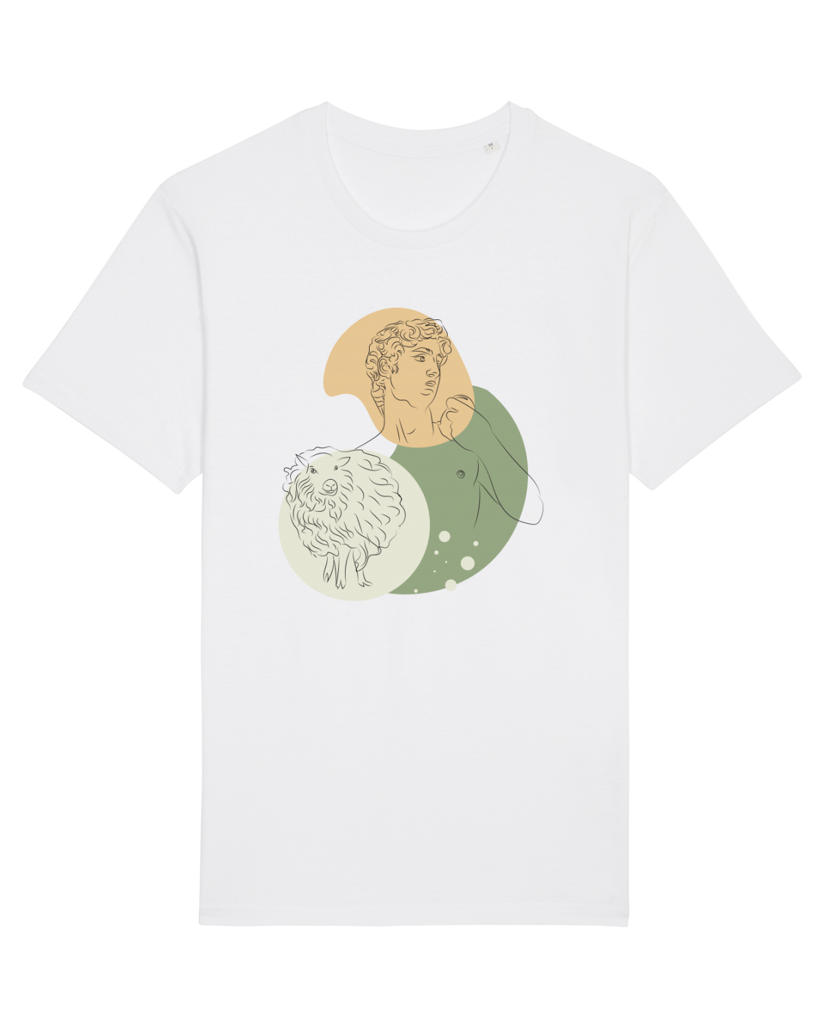 Tricou mânecă scurtă Unisex Rocker White