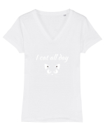 CAT Tricou mânecă scurtă guler V Damă Evoker