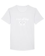 CAT Tricou mânecă scurtă guler larg Bărbat Skater