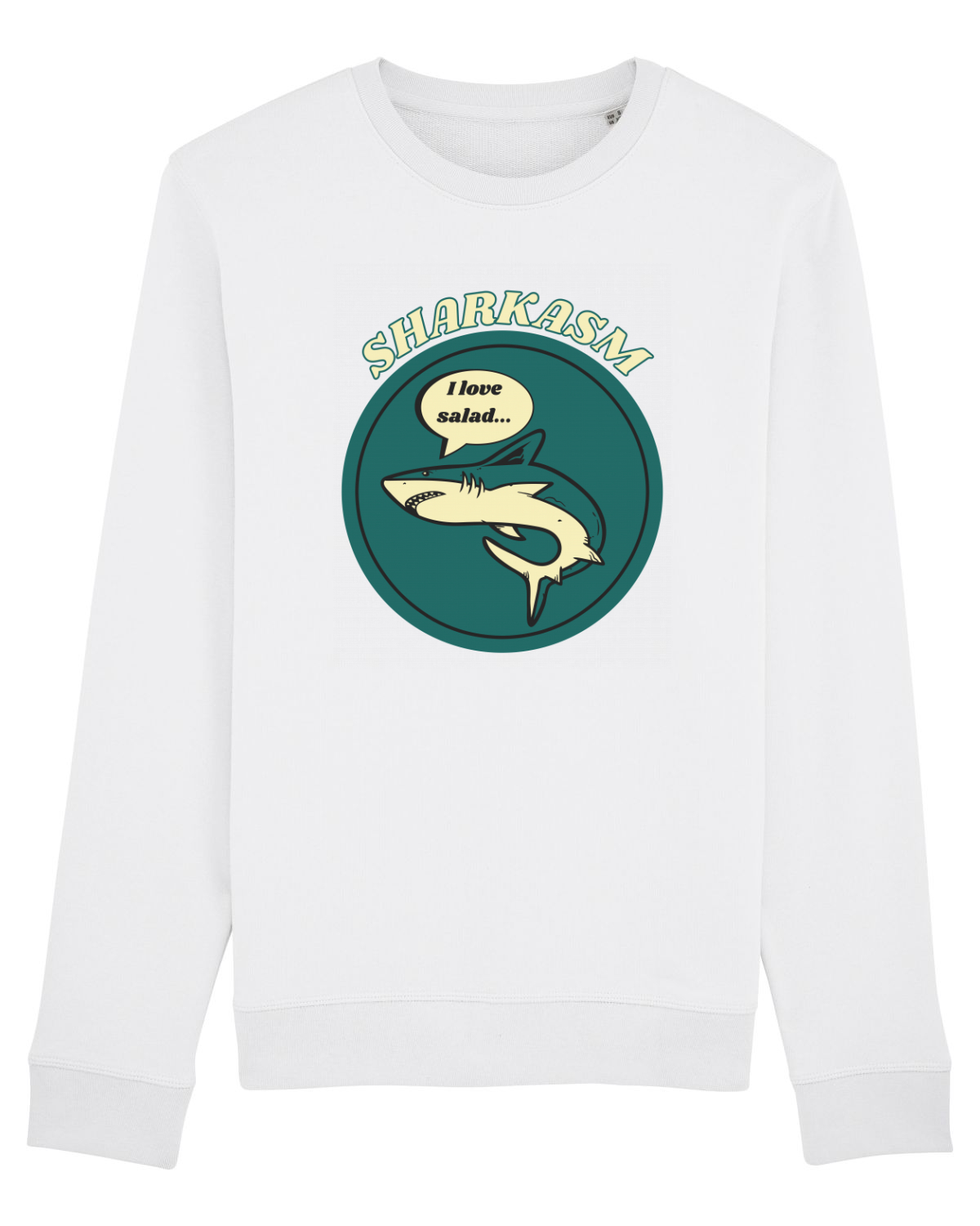 Bluză mânecă lungă Unisex Rise White