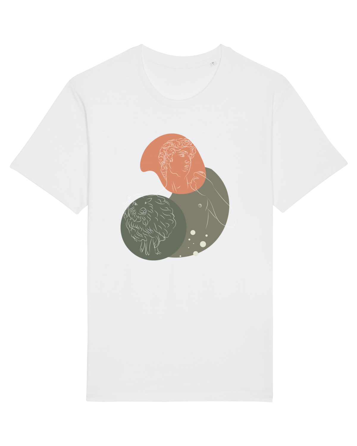 Tricou mânecă scurtă Unisex Rocker White