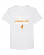 GOLDEN RETRIEVER Tricou mânecă scurtă guler larg Bărbat Skater