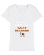 SAINT BERNARD Tricou mânecă scurtă guler V Damă Evoker