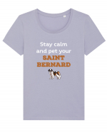 SAINT BERNARD Tricou mânecă scurtă guler larg fitted Damă Expresser