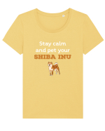 SHIBA INU Tricou mânecă scurtă guler larg fitted Damă Expresser