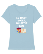 BOOKS Tricou mânecă scurtă guler larg fitted Damă Expresser