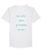 GRANDMA Tricou mânecă scurtă guler larg Bărbat Skater