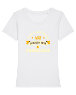 BEER Tricou mânecă scurtă guler larg fitted Damă Expresser