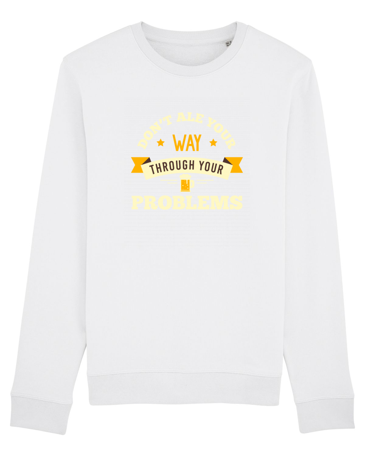 Bluză mânecă lungă Unisex Rise White