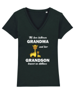 GRANDMA Tricou mânecă scurtă guler V Damă Evoker