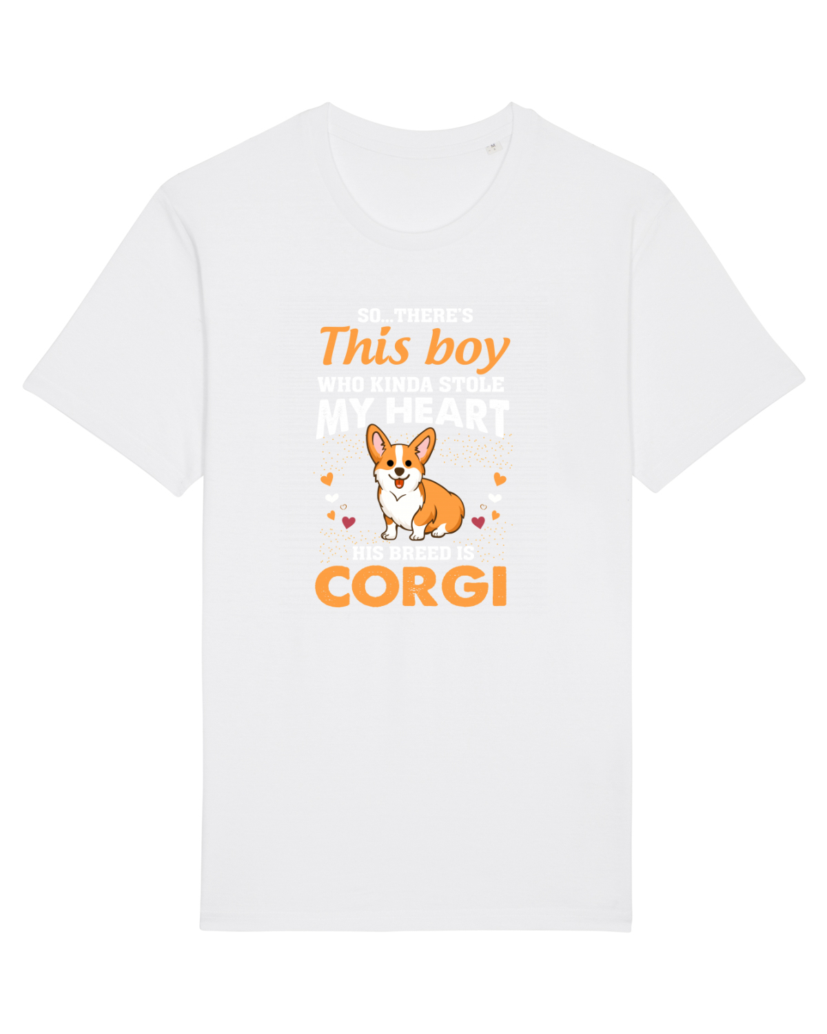 Tricou mânecă scurtă Unisex Rocker White