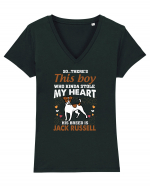 JACK RUSSELL Tricou mânecă scurtă guler V Damă Evoker