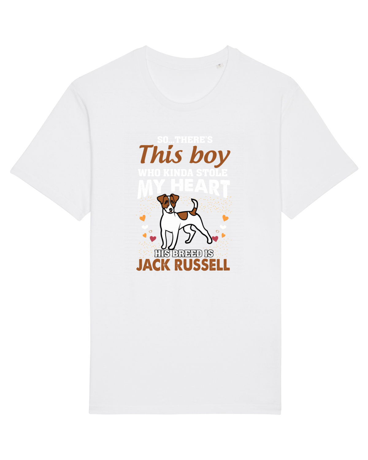 Tricou mânecă scurtă Unisex Rocker White