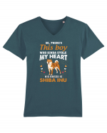 SHIBA INU Tricou mânecă scurtă guler V Bărbat Presenter