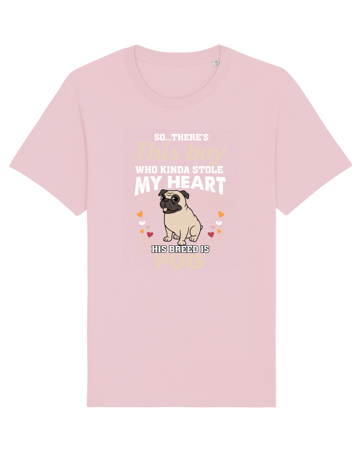 Tricou mânecă scurtă Unisex Rocker Cotton Pink