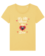 PUG Tricou mânecă scurtă guler larg fitted Damă Expresser