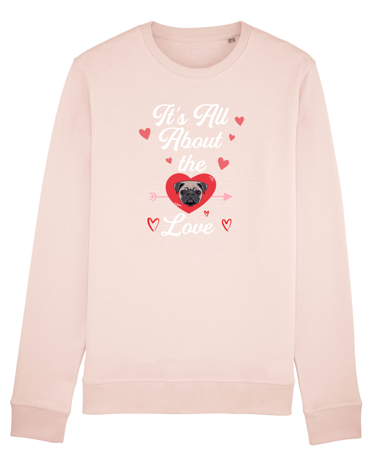 Bluză mânecă lungă Unisex Rise Candy Pink