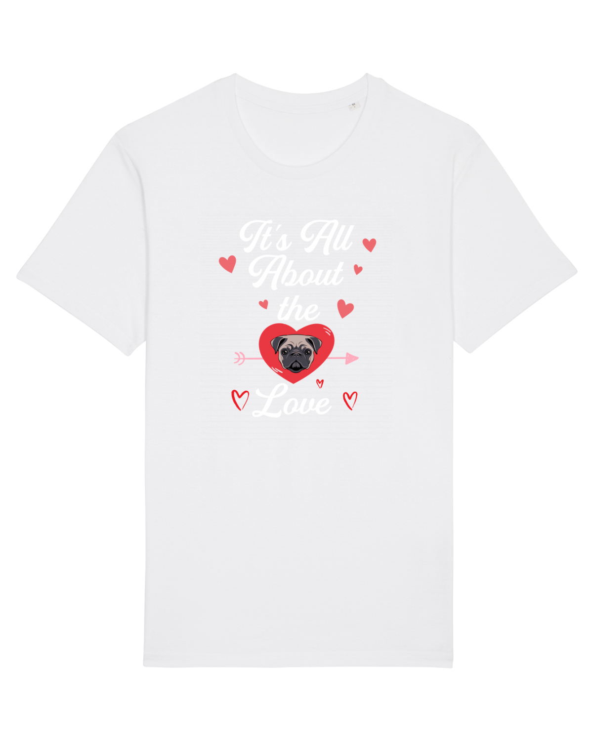Tricou mânecă scurtă Unisex Rocker White