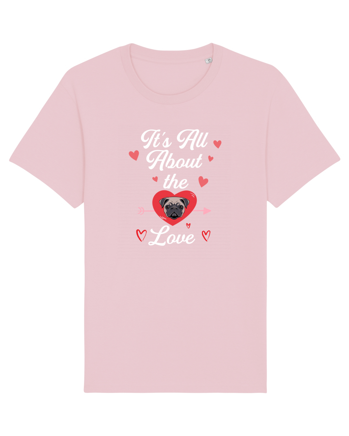 Tricou mânecă scurtă Unisex Rocker Cotton Pink