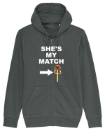 MATCH Hanorac cu fermoar Unisex Connector