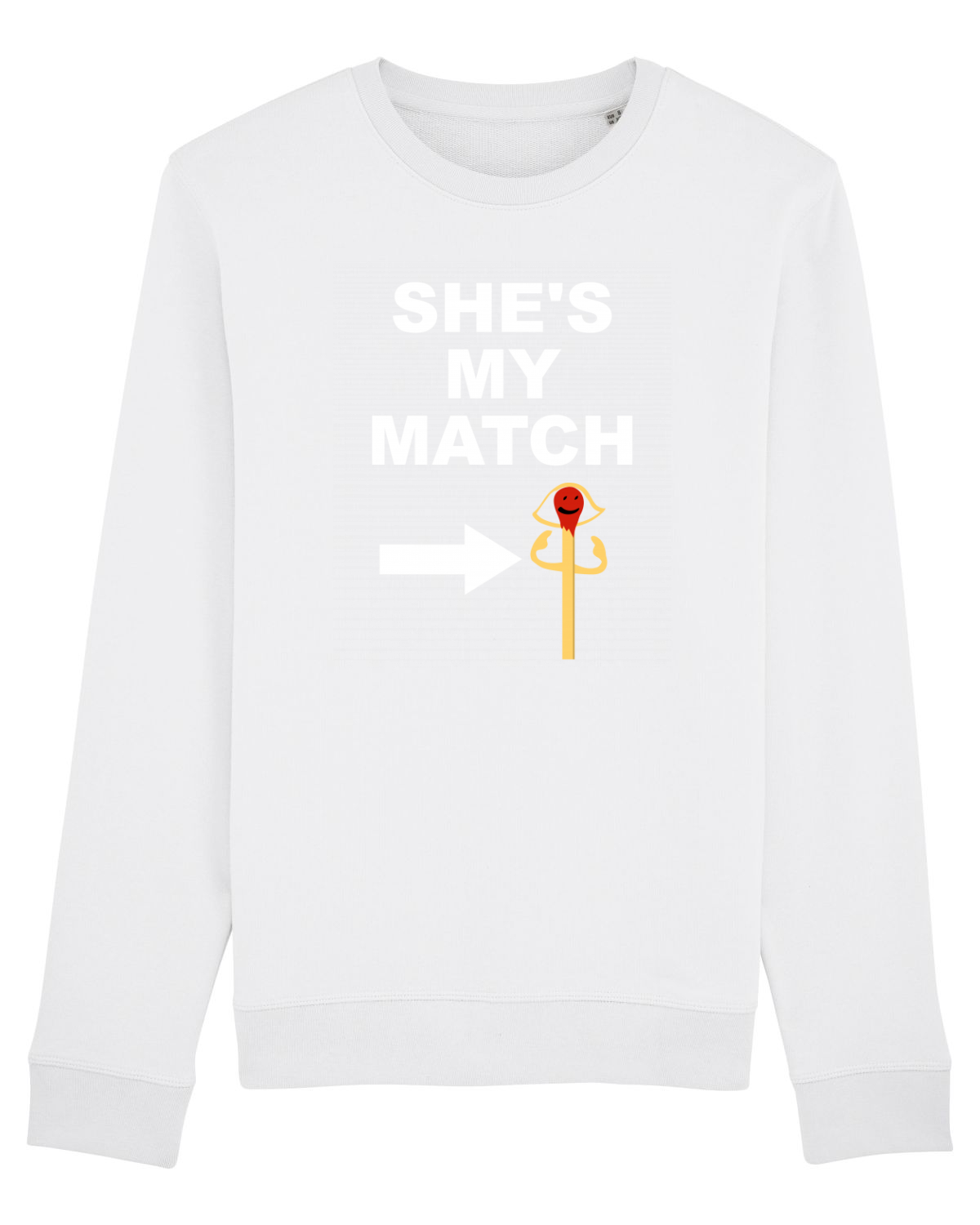 Bluză mânecă lungă Unisex Rise White