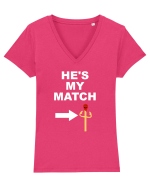 MATCH Tricou mânecă scurtă guler V Damă Evoker