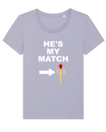 MATCH Tricou mânecă scurtă guler larg fitted Damă Expresser