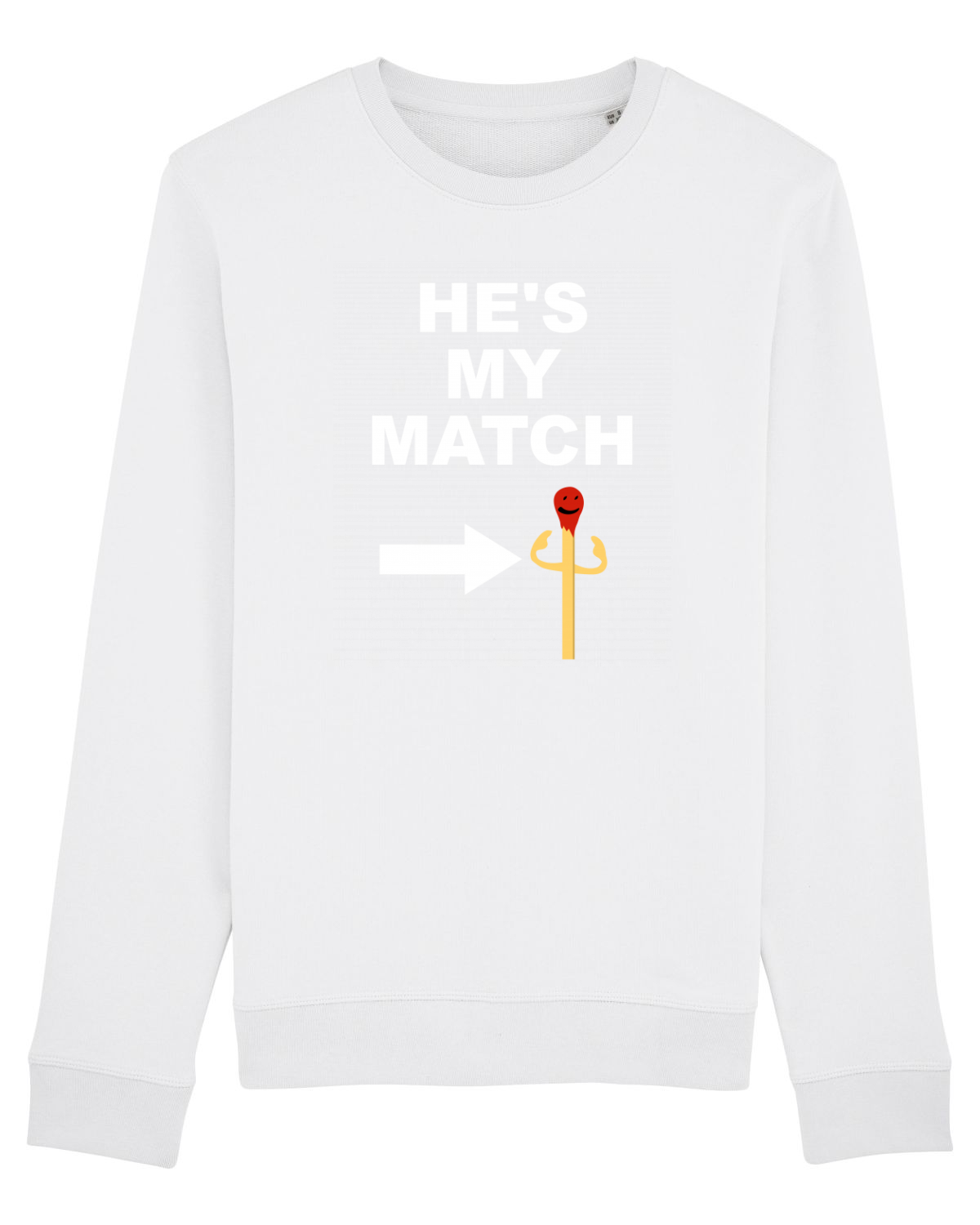 Bluză mânecă lungă Unisex Rise White