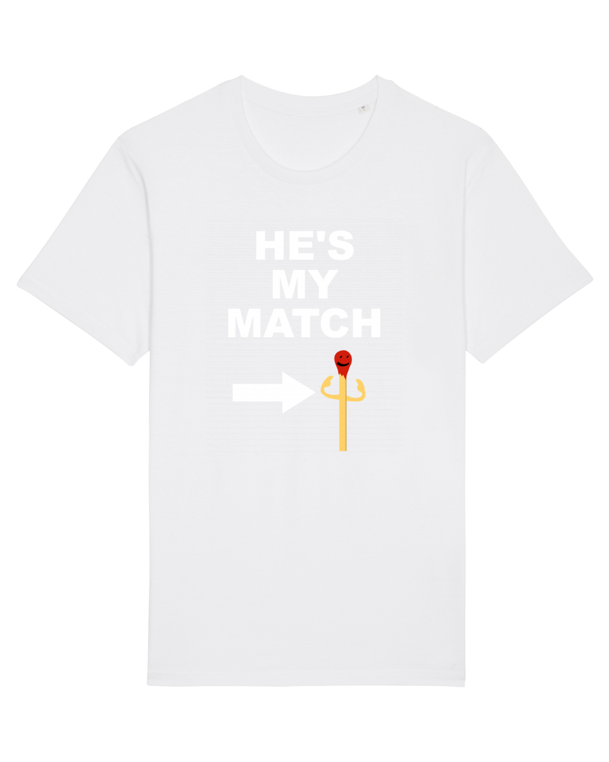 Tricou mânecă scurtă Unisex Rocker White