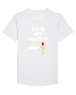 MATCH Tricou mânecă scurtă guler larg Bărbat Skater