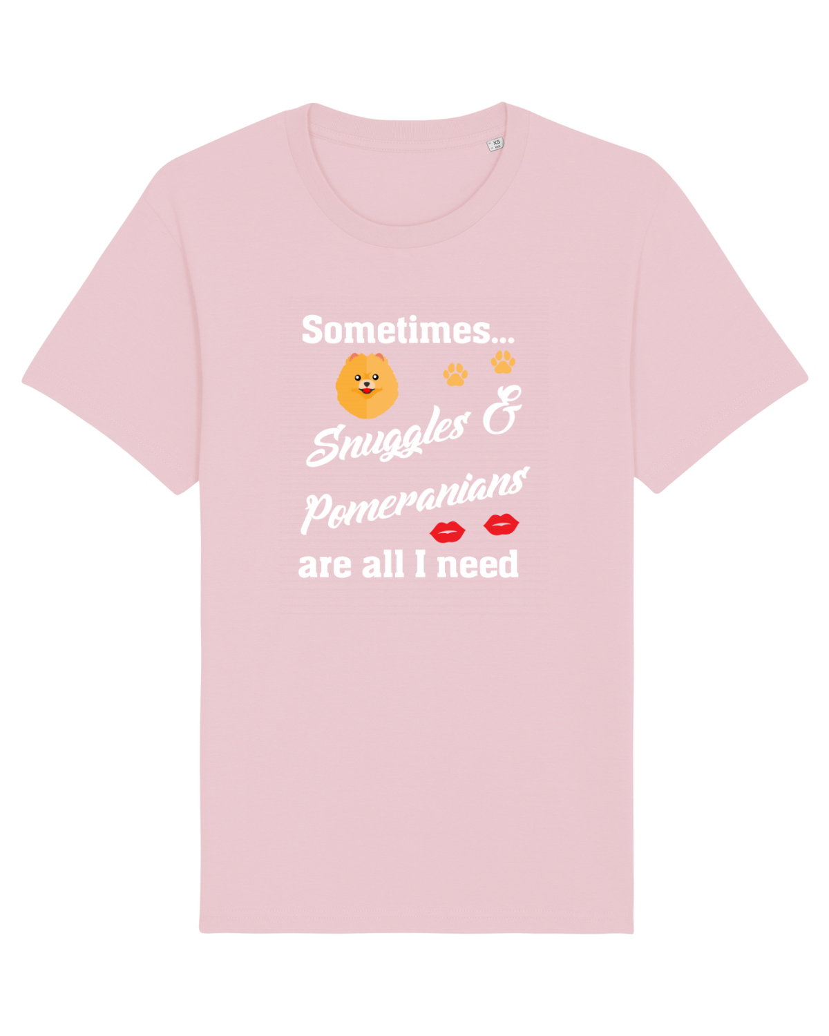 Tricou mânecă scurtă Unisex Rocker Cotton Pink