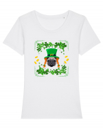 PUG Tricou mânecă scurtă guler larg fitted Damă Expresser