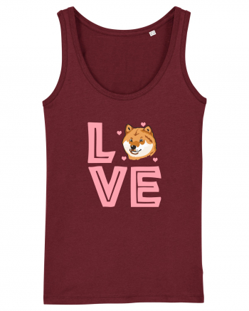 SHIBA INU Burgundy