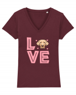 GOLDEN RETRIEVER Tricou mânecă scurtă guler V Damă Evoker