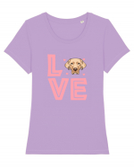 GOLDEN RETRIEVER Tricou mânecă scurtă guler larg fitted Damă Expresser