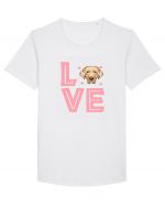 GOLDEN RETRIEVER Tricou mânecă scurtă guler larg Bărbat Skater