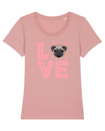 PUG Tricou mânecă scurtă guler larg fitted Damă Expresser