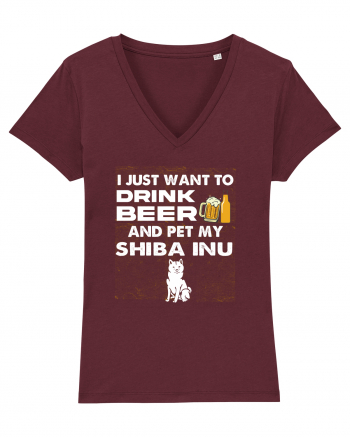 SHIBA INU Burgundy